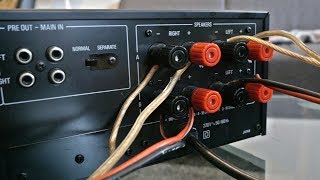 How to connect speakers to a amplifier