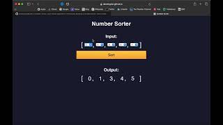 Number Sorter - JavaScript Project