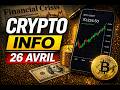 Bitcoin prêt pour 80K ? 🚀 Logo géant à Las Vegas, XRP en mouvement | Crypto Info 26 Avril