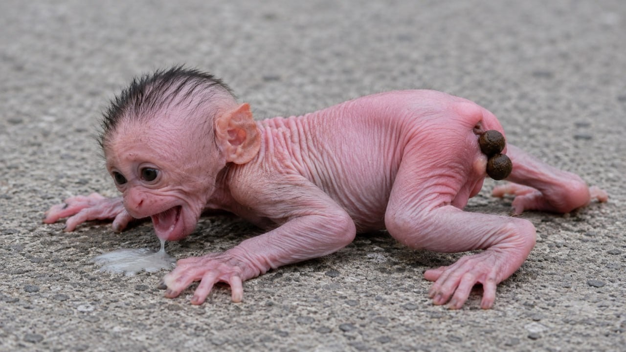 Cute Poor Baby Monkey Looking for Mommy | Live Wildlife Stream