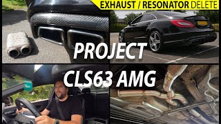 Project CLS63 AMG Bi Turbo Exhaust Mod Resonator Delete