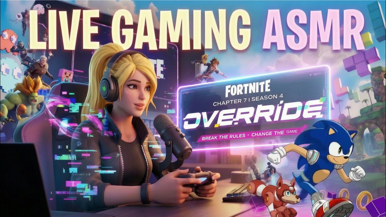 Fall asleep while I play Fortnite ASMR Gaming ASMR LIVE