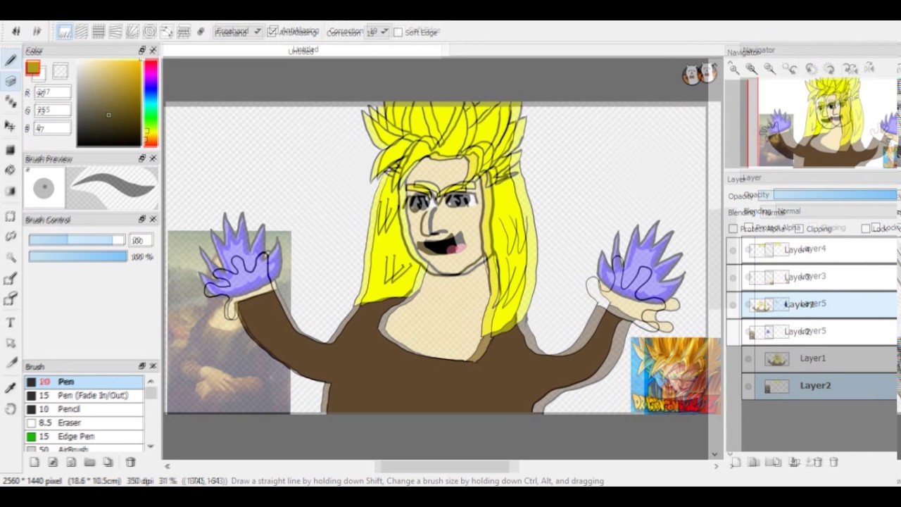 Goku Mona Lisa (Challenge of the month) (Do not delete) - YouTube