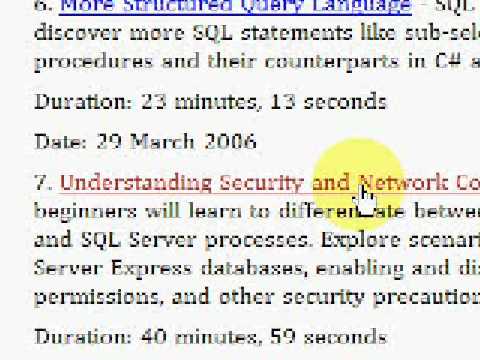 SQL Server Security and Network Connectivity Video Tutorial
