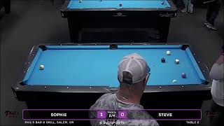 SOPHIE vs STEVE - PHIL'S BAR & GRILL - TABLE 2 | EvoSports