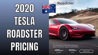 The 2020 tesla roadster australia price schedule has been revealed
with breakdown and explanation outlined in this video | ludicrous feed
tom r...
