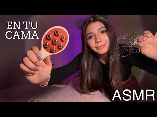 ASMR ESPAÑOL / ¿NO PUEDES DORMIR? Te CONSIENTO en tu CAMA PARA que DUERMAS EN 5 MINUTOS