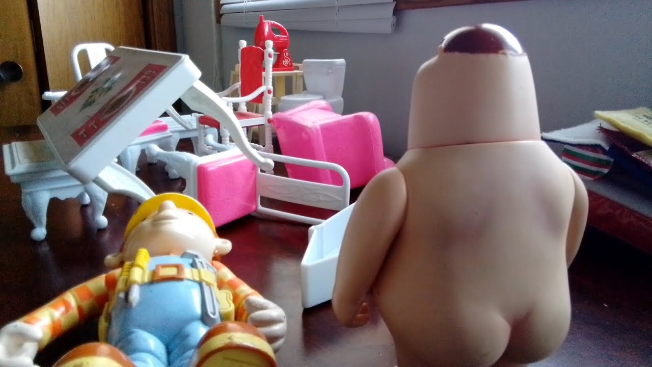 Naked Peter Griffin Is Fixing The Furniture On Holiday!