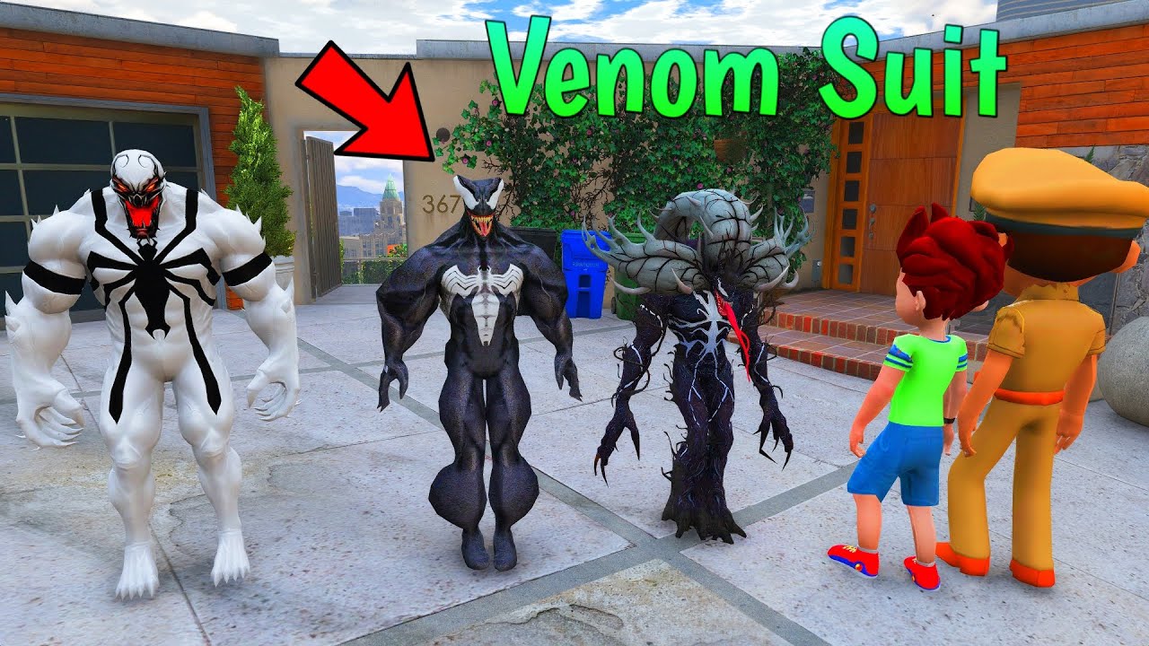 Little Singham And Kicko Stealing Every Venom Suit in Gta 5 | Gta 5 Gameplay