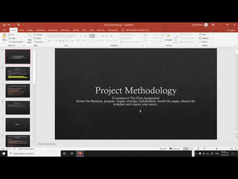 intro to e-commerce project Methodology