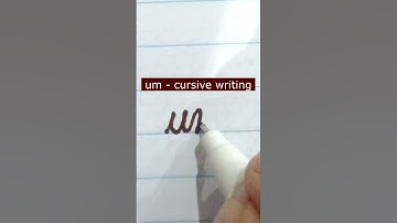 How to write small letter um | Cursive writing a to z #cursivewriting #handwriting  #shorts #cursive