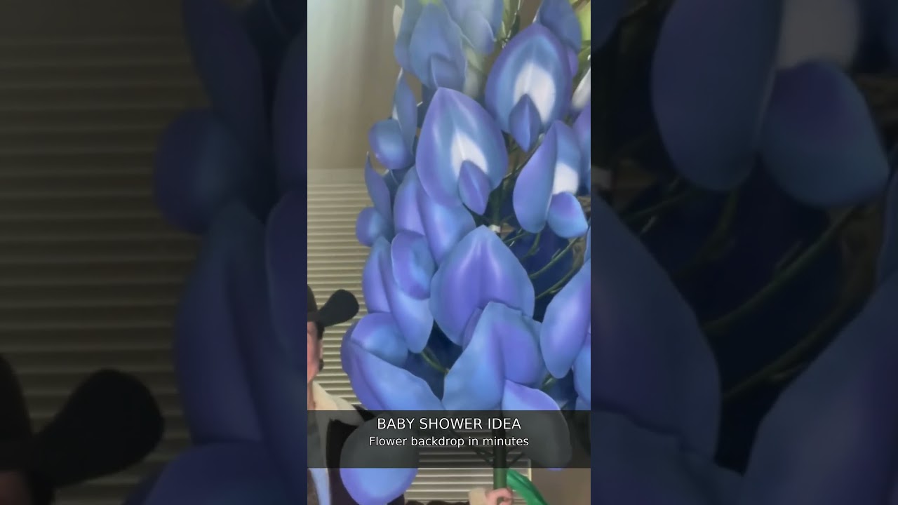 The secret behind giant foam flowers #Shorts