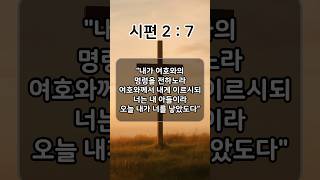사람들의 말에 내가 작아질 때 드리는 기도 | 시편 2편 7절 | 매일의시편