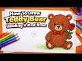 How To Draw Teddy Bear | Cartoon Teddy Bear Drawing | Art Tutorial | Art Is My Soul🤗