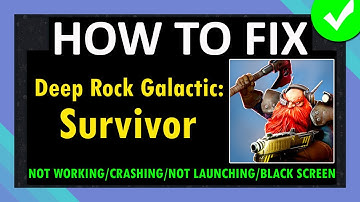 Deep Rock Galactic: Survivor werkt niet/crasht/start niet/laadt niet/zwart scherm Android repareren