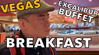 Breakfast at the EXCALIBUR BUFFET. Las Vegas