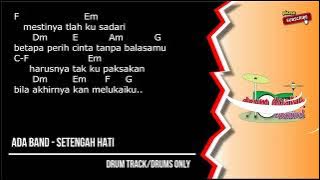 Ada Band - Setengah Hati (drums only) [chord gitar & lirik]