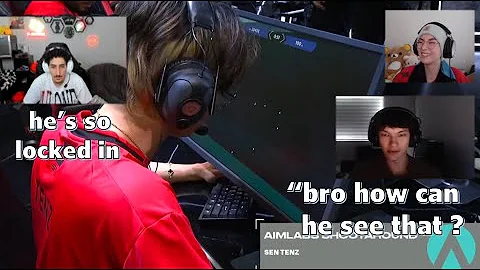 Sinatraa, Subroza & Kyedae SOCKED on SEN TenZ New Aimlab Practise....