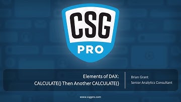 Elements of DAX 06-18 CALCULATE() Then Another CALCULATE()