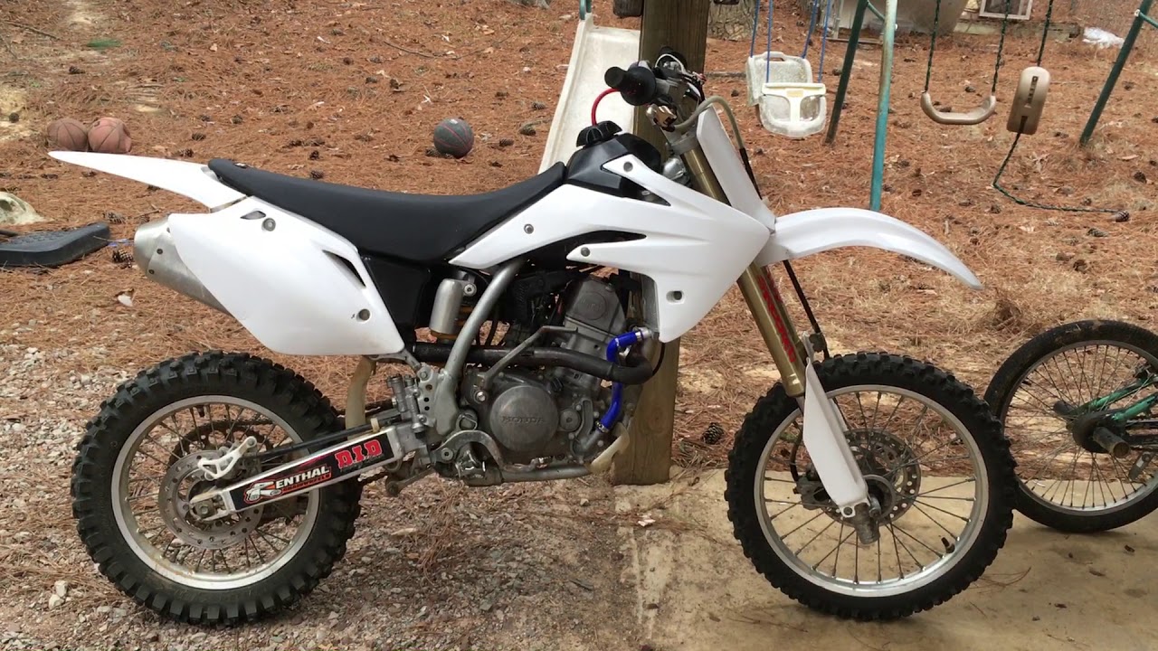 CRF150R at idle YouTube
