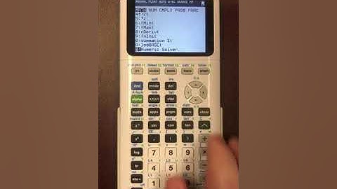 How to use the Numeric Solver function on the TI-84CE Calculator