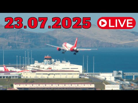 LIVE Action at Madeira Island Airport 23.07.2025