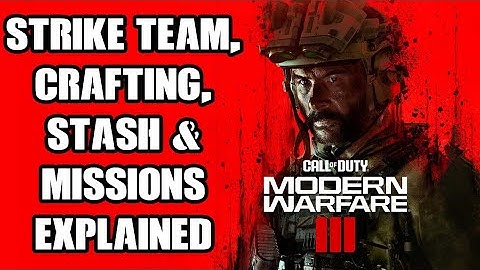 COD MW3 Modern Warfare 3 Zombies Beginners Guide To Strike Team, Gear,  Stash, Crafting & Missions