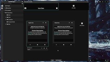 Mythic Archive - Character Creation
