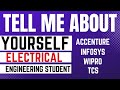TELL ME ABOUT YOURSELF Sample Answer for FRESHERS! Infosys I Accenture I Wipro Campus Interview 2023