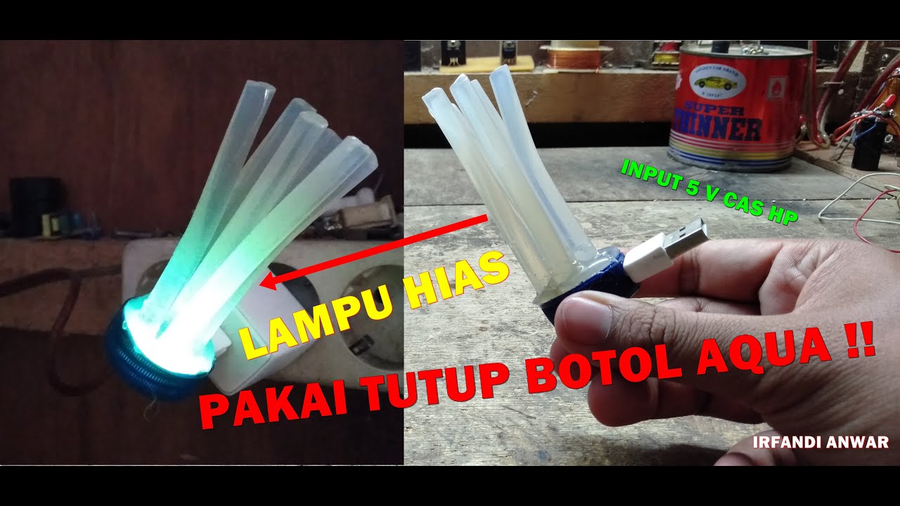 Cara Membuat Lampu Hias Dari Botol Bekas