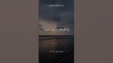 لا تقنطوا من رحمة الله | سورة الزمر ٥٣-٥٤