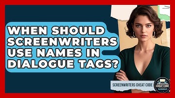 When Should Screenwriters Use Names In Dialogue Tags? - Screenwriter
