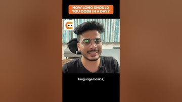 MILLION DOLLAR QUESTION: How Long Should I Code In A Day? | Coding Ninjas #shorts