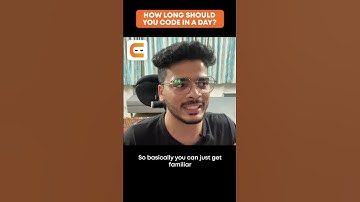 MILLION DOLLAR QUESTION: How Long Should I Code In A Day? | Coding Ninjas #shorts