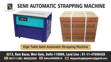Best Semi Automatic Strapping Machine for Strapping of Books-Cartons-Boxes-Crates