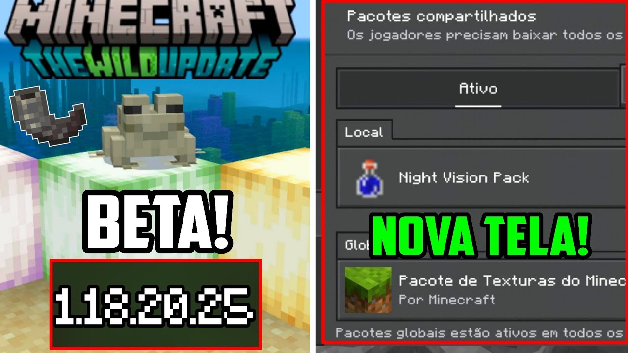 MINECRAFT PE 1.20.30 OFICIAL - NOVA TELA, DESBLOQUEIO DE RECEITAS