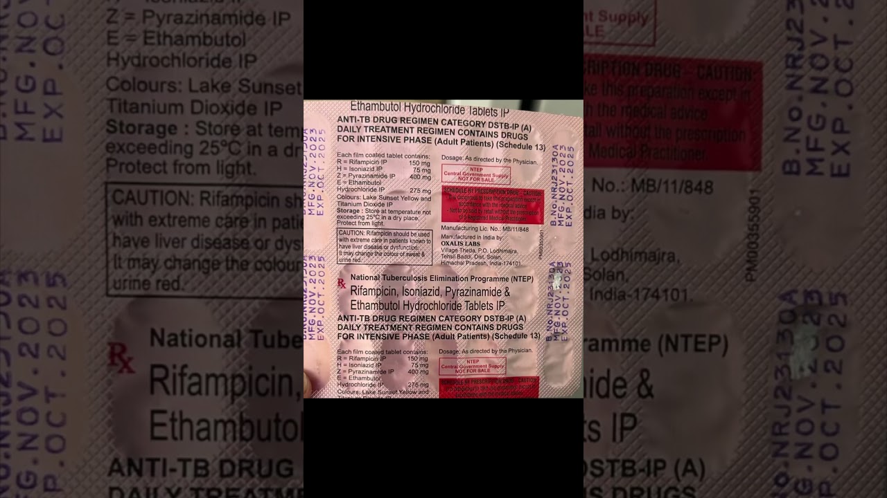 Anti - Tubercular drugs  🏥 | DOTS 