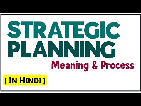 STRATEGIC PLANNING IN HINDI | Meaning & Process with Examples | Strategic Management | BBA/MBA | ppt