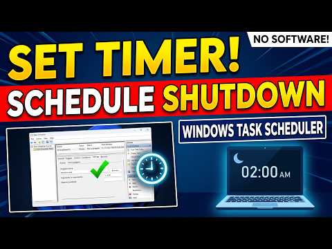 How to Automatically Shut Down Windows 10/11 at a Specific Time (Easy Method)