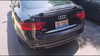 B8/B8.5 Audi RS5 electronic retractable wing spoiler retrofit conversion install on A5, S5 DIY New