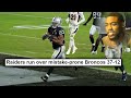 Broncos V Raiders Reaction | WEEK 10 // NFL 2020 Season