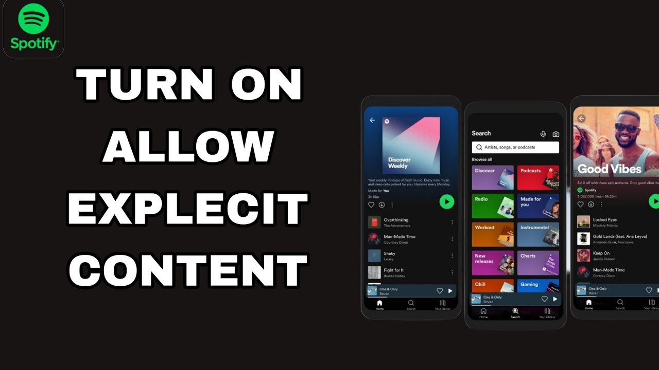 Explicit Spotify How To Turn On Allow Explecit Content On Spotify App - YouTube