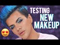 Testing NEW Bright &amp; Colorful Makeup First Impressions | Gabriel Zamora