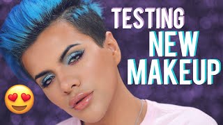 Testing NEW Bright & Colorful Makeup First Impressions | Gabriel Zamora