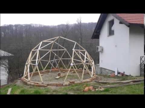 Geodezijska/geodezična kupla/Geodesic Dome Greenhous
