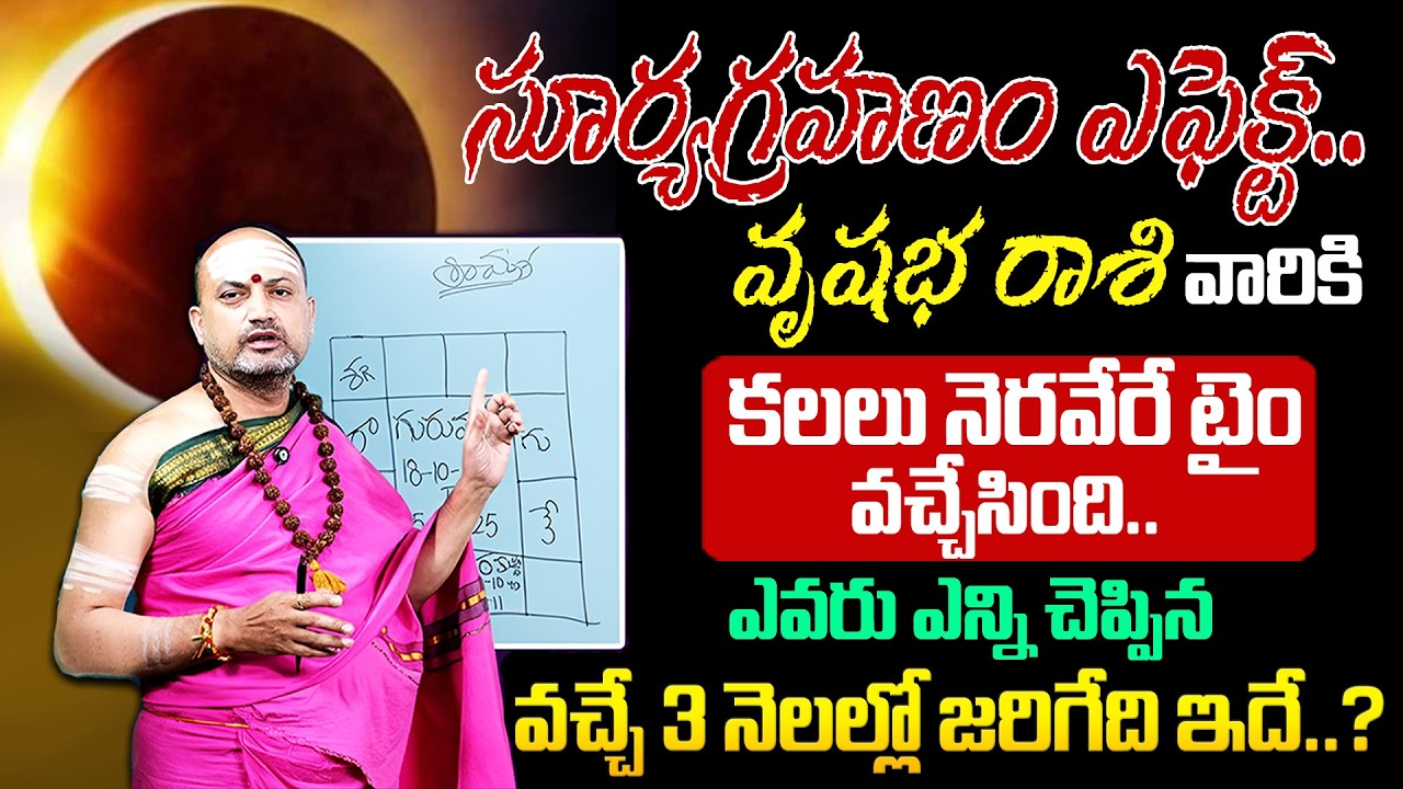 Surya Grahan Effects On Vrushaba (Taurus) Rashi 2026 | వృషభ రాశి ఫలాలు | Nandhibatla | BHAKTHI VIEW