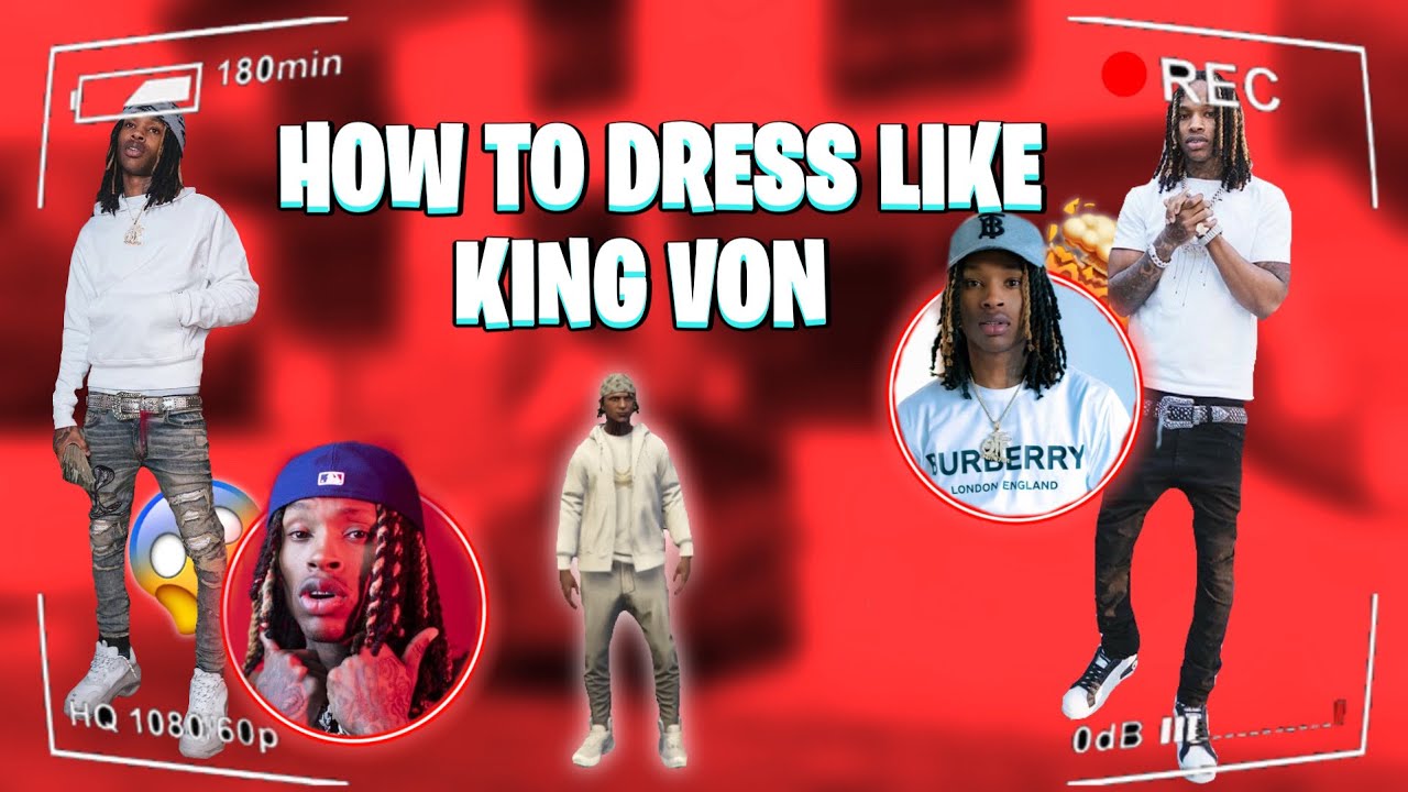How To Dress Like King Von GTA 5 #kingvon 
