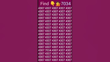 find the odd number #7034 #braingame #butifyoucloseyoureyes #evennumber #wordpuzzlegame #oddnumber