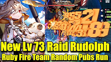 Ruby Fire Team Carry New Raid lv 73 Rudolph Random Pubs Run | Tower of Fantasy Global