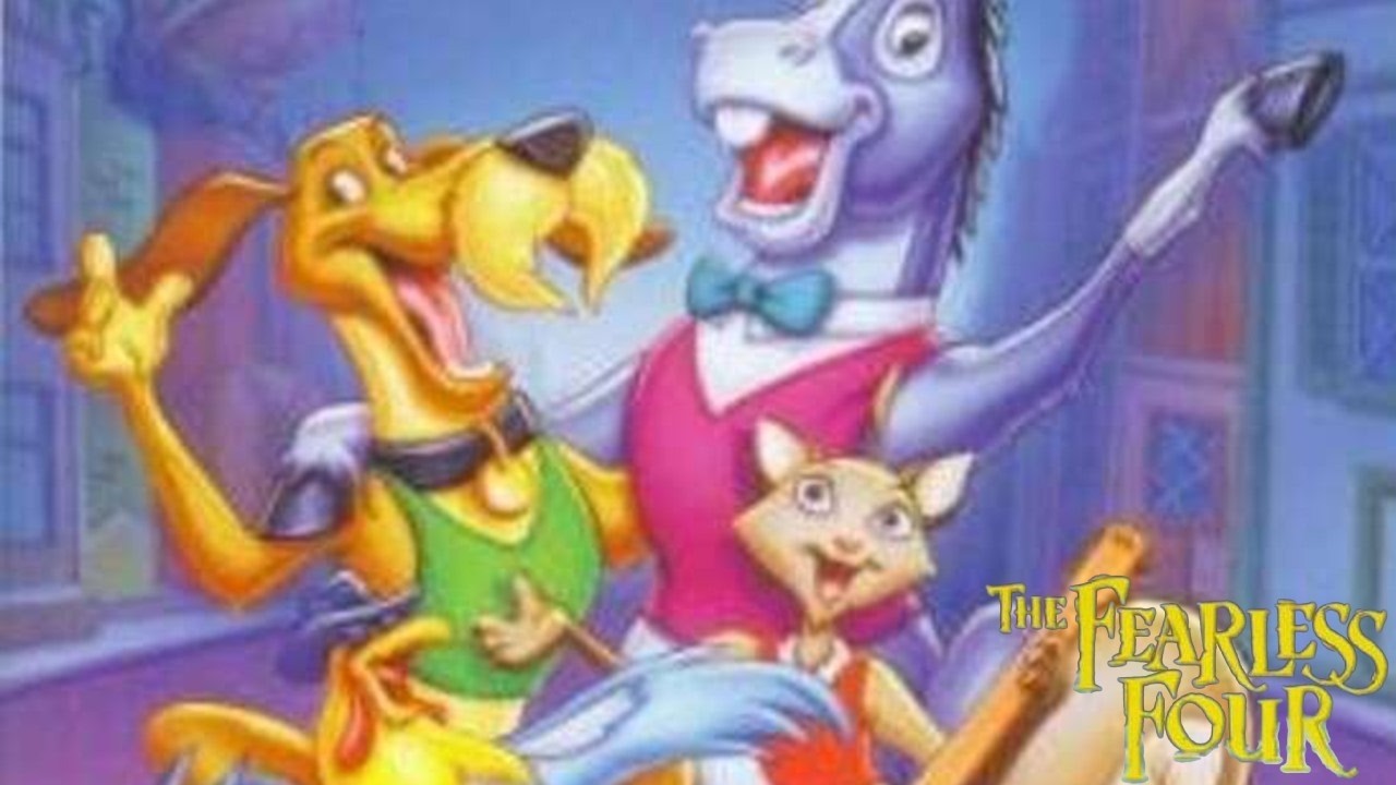 The Fearless Four 1997 Animated Film | Town Musicians of Bremen | Animation Movie Review